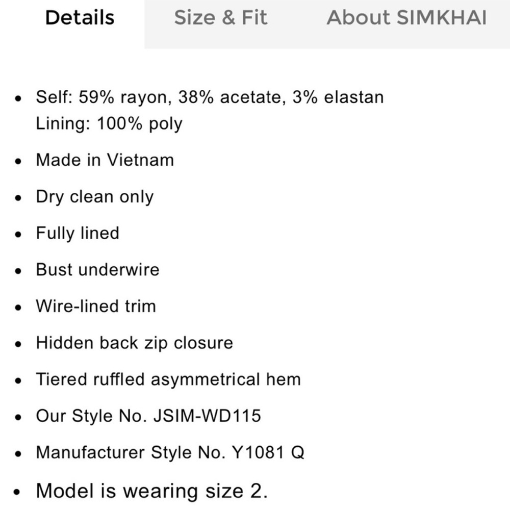 Jonathan Simkhai Crepe Combo Mini Ruffle Dress - Picture 8 of 9